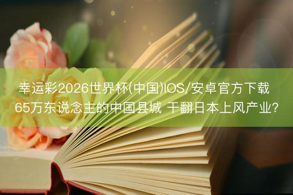 幸运彩2026世界杯(中国)IOS/安卓官方下载 65万东说念主的中国县城 干翻日本上风产业？