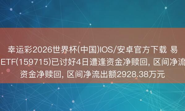 幸运彩2026世界杯(中国)IOS/安卓官方下载 易方达中证稀土产业ETF(159715)已讨好4日遭逢资金净赎回， 区间净流出额2928.38万元